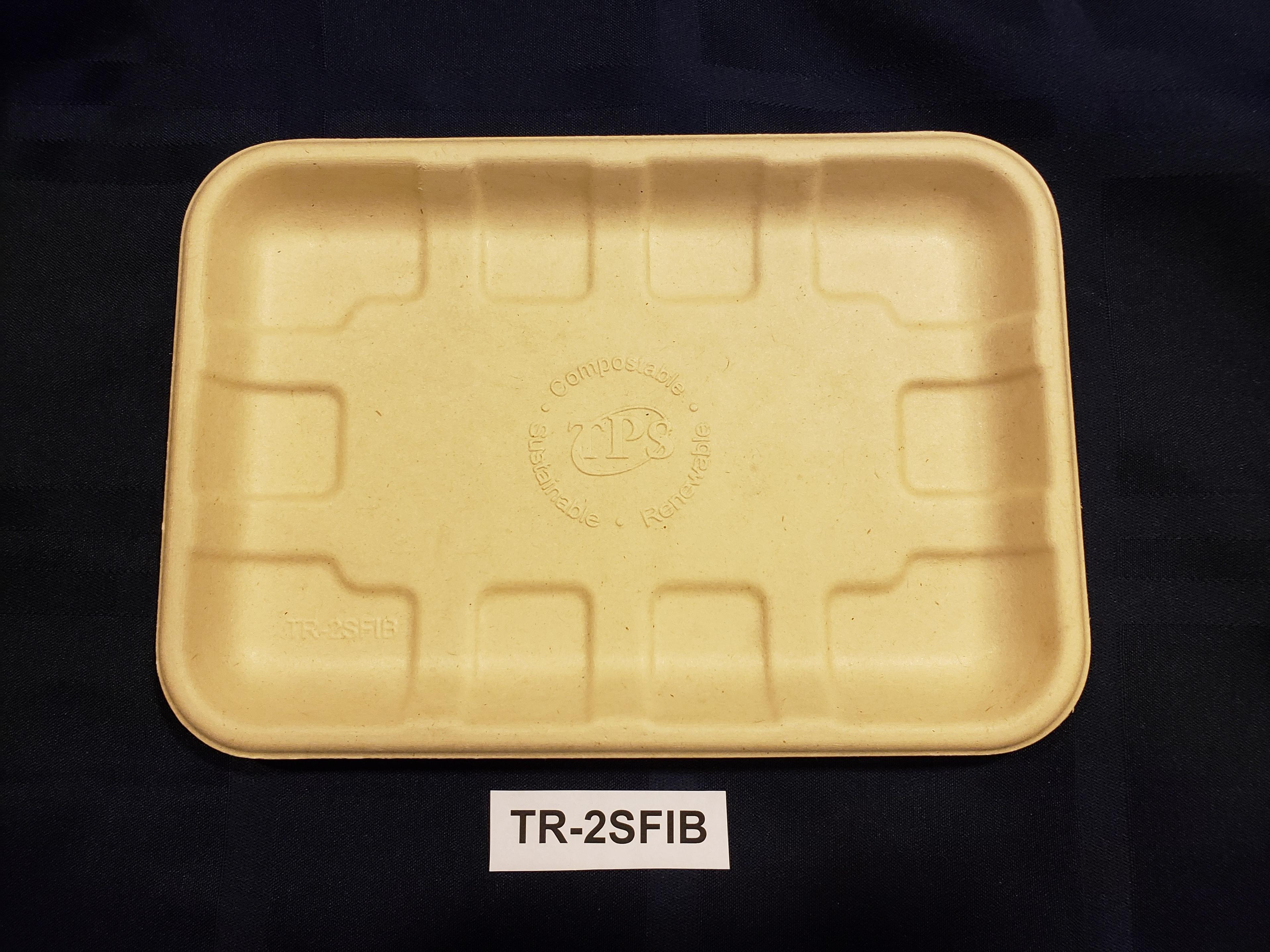 Take-Out Container Base 8X5.75X0.6 IN Pulp Fiber Kraft Rectangle 500/Case