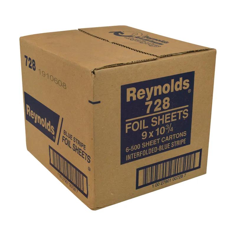 Foil Sheets 9X10.75 IN Aluminum Silver Blue Stripe 3000/Case