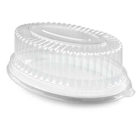 Platter Pleasers Lid Dome 14X21 IN PET Clear Oval For Container 40/Case