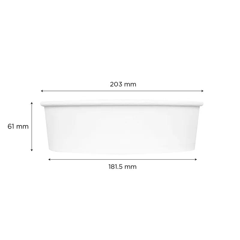 Bucket & Tub 48 OZ White Short 270/Case
