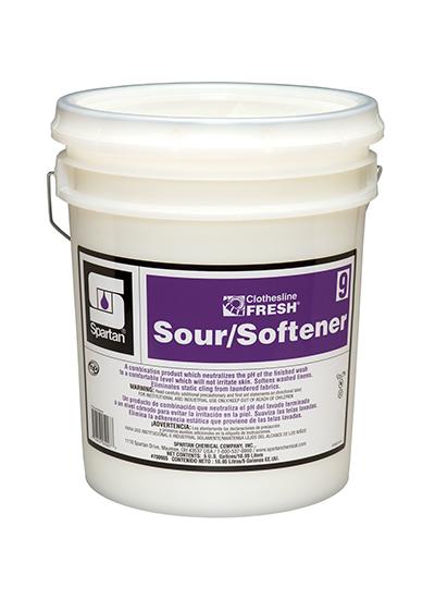 Clothesline Fresh® Sour/Softener 9 Mild Scent Laundry 5 GAL Acidic Liquid 1/Pail