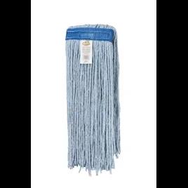 Mop Head 24 OZ Blue White Cotton Cut End 1/Each