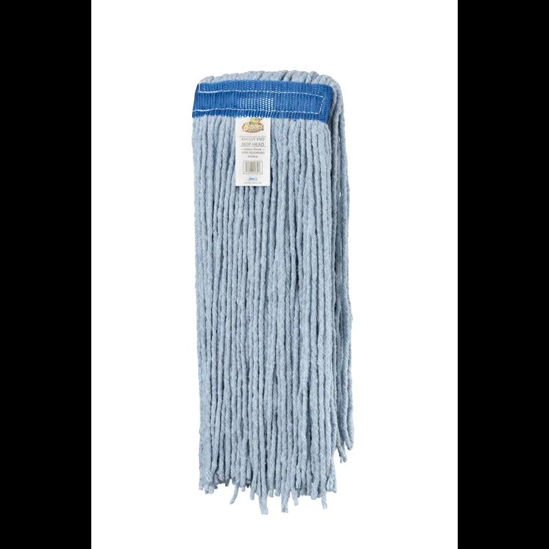 Mop Head 24 OZ Blue White Cotton Cut End 1/Each