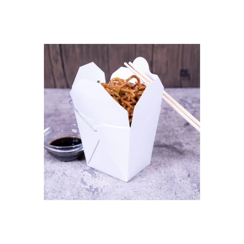 Food Pail 16 OZ Paper White Wire Handle 500/Case