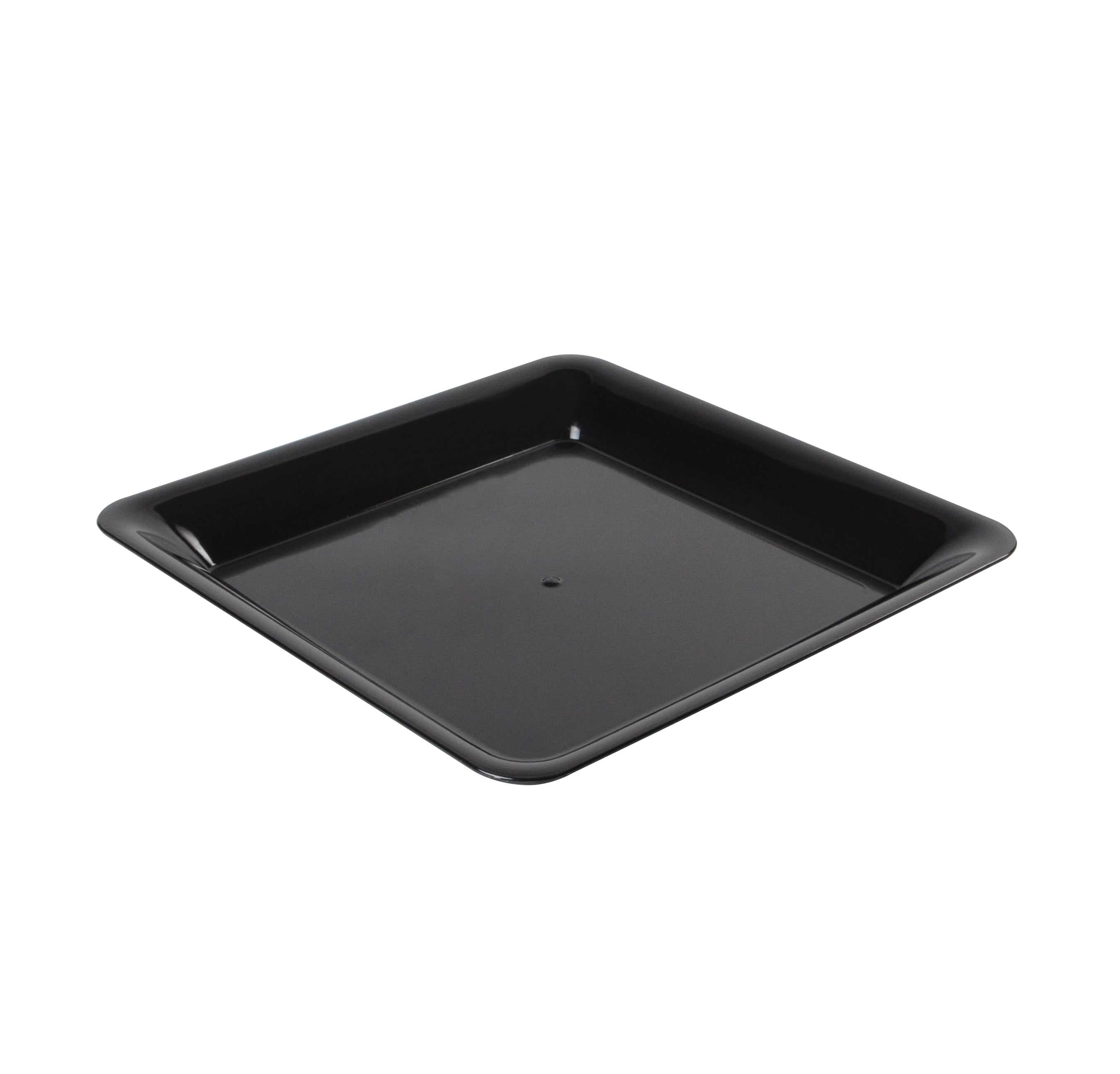 Serving Tray 14X14 IN PS Black Square 20/Case