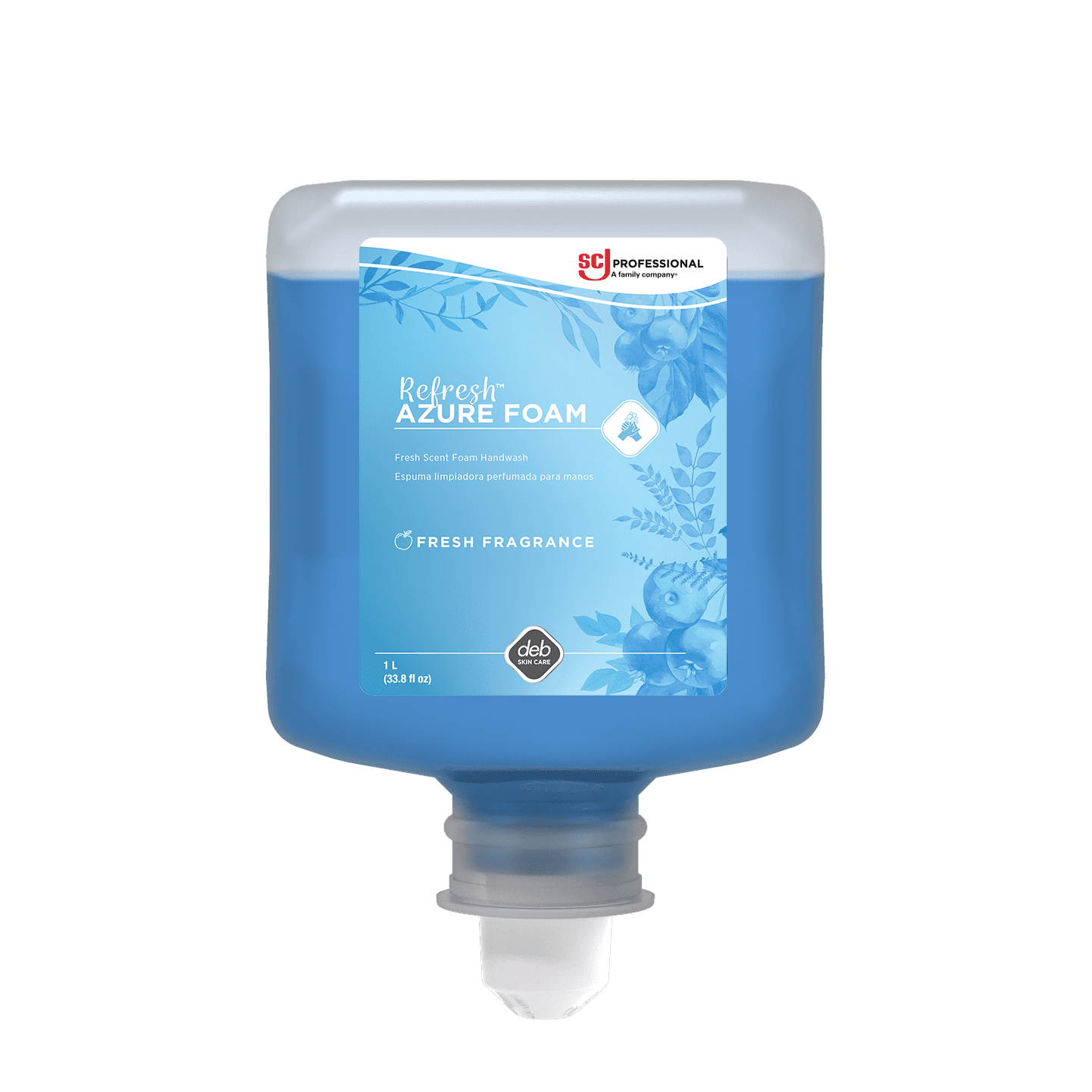 Refresh Azure Hand Soap Foam 1000 mL Apple Blue Cartridge 6/Case