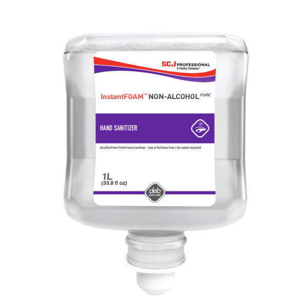 InstantFOAM Hand Sanitizer Foam 1 L Unscented Fragrance Free Clear Alcohol Free 6/Case