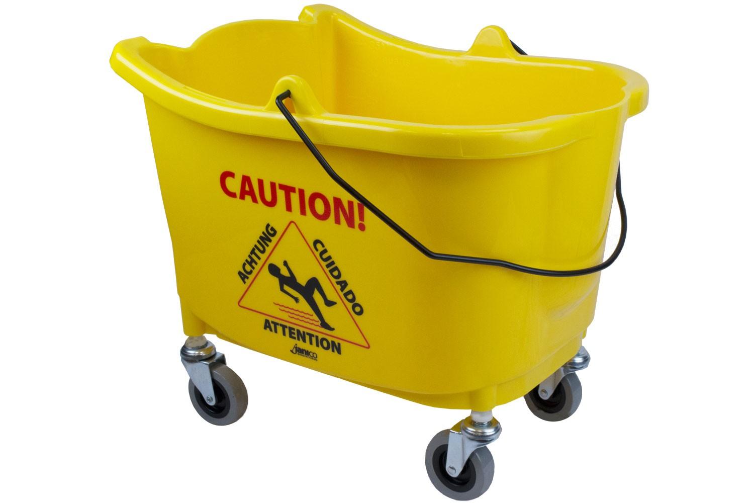 Mop Bucket 35 QT Plastic Yellow 1/Each