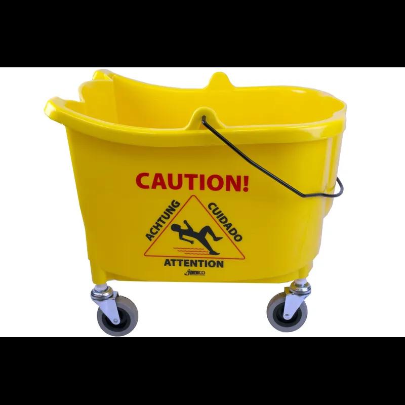Mop Bucket 35 QT Plastic Yellow 1/Each