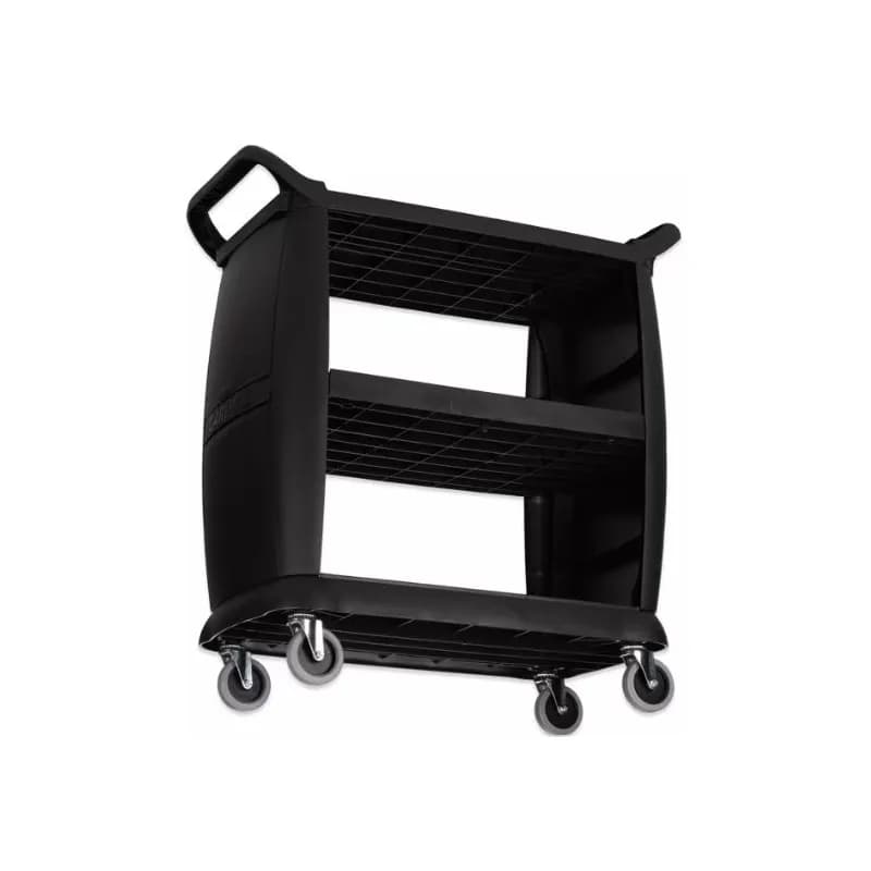 Carlisle Foodservice Products® Utility Cart 18X36.25X38 IN Black PP 1/Each