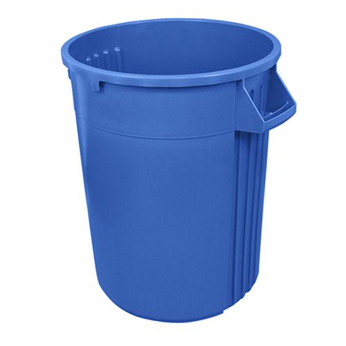 Impact® Gator® Plus Trash Can 32 GAL Blue Plastic 1/Each