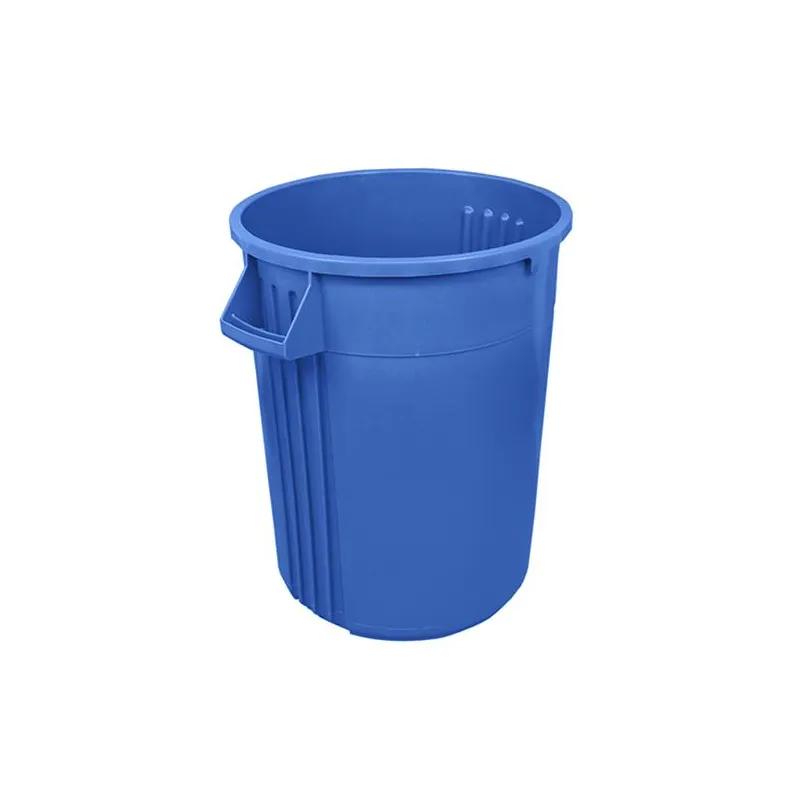 Impact® Gator® Plus Trash Can 32 GAL Blue Plastic 1/Each