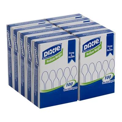 Dixie® Teaspoon PS White Medium Weight Boxed 1000/Case