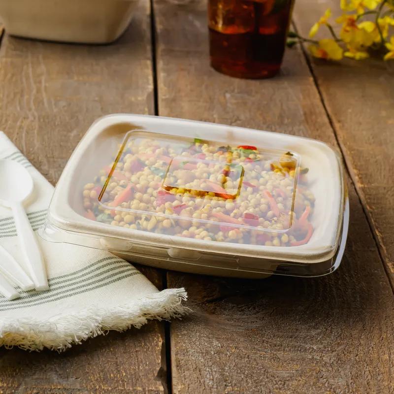 Lid Flat 7 IN PET Square For Bowl 300/Case