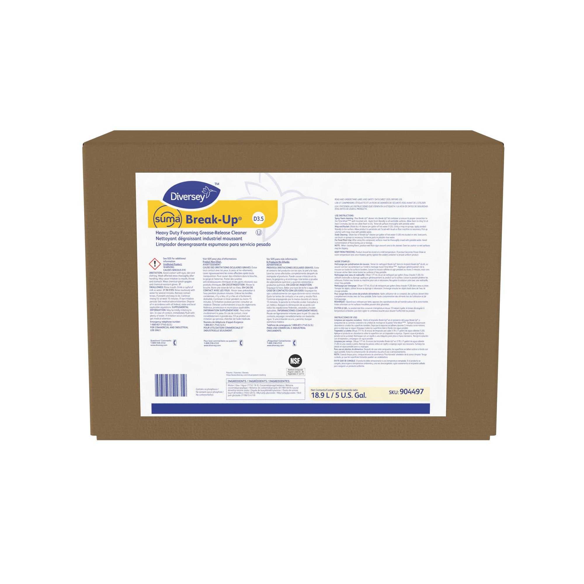 Suma® Break-Up® Degreaser 5 GAL Multi Surface Foam Heavy Duty 1/Pail