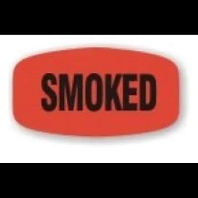 Smoked Label Red Oval Ingredients 1/Roll