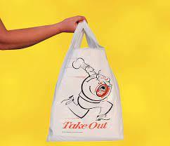 Heritage Take-Out Bag 12X22 IN Plastic 0.7MIL White T-Sack 500/Case