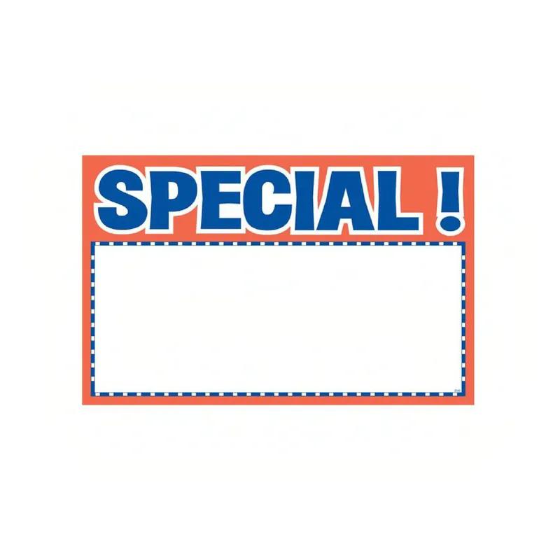 Special Sign Card 7X11 IN Red Cardstock Matte Finish 100/Pack