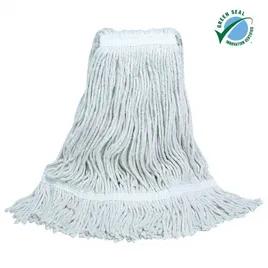 Mop Head #24 White Polyester Cotton 4PLY 12/Case