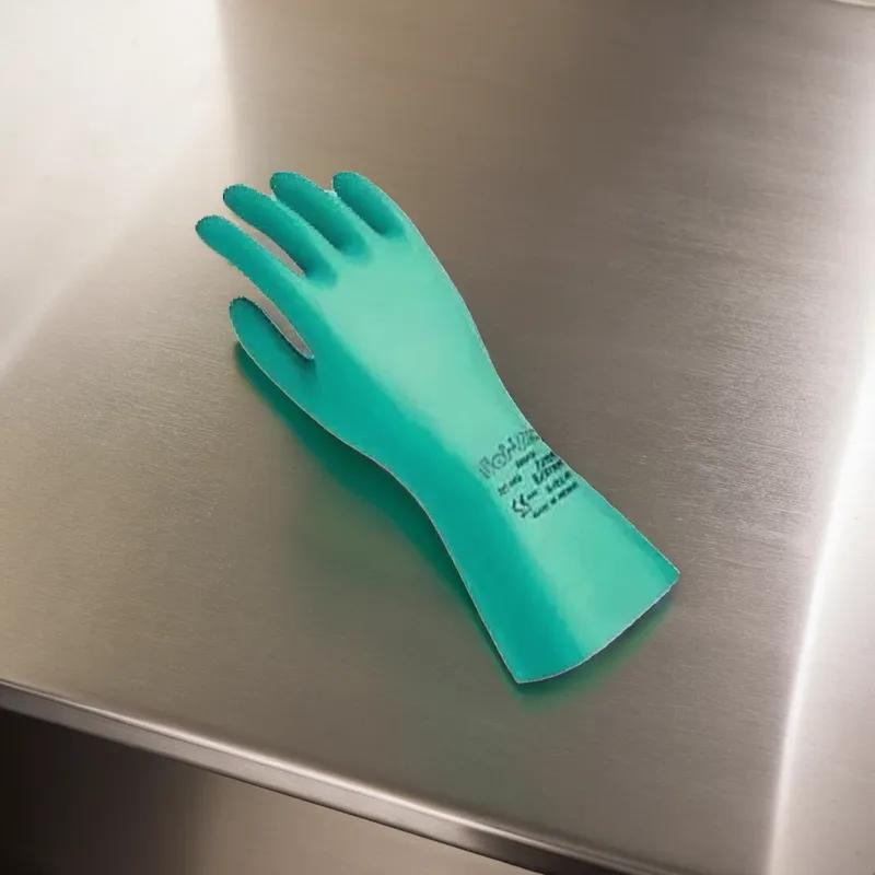 Gloves Large (LG) 9 Green 22MIL Nitrile 12/Case