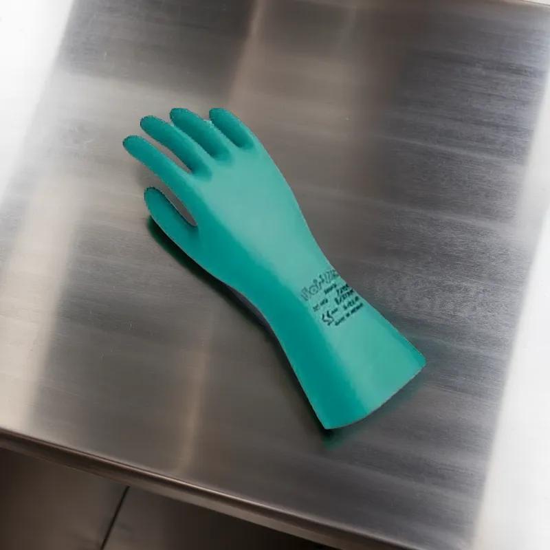 Gloves Large (LG) 9 Green 22MIL Nitrile 12/Case