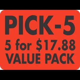 5/5@$17.88 Value Pack Label 500/Roll