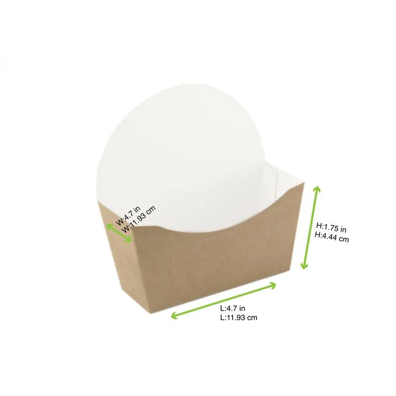 Bagel Box 4.7X1.7X4.7 IN Corrugated Paperboard Kraft 50 Count/Pack 20 Packs/Case 1000 Count/Case