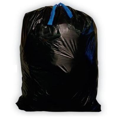 Heritage Can Liner 37X47 IN Black Plastic 1.2MIL With Drawstring Closure 50/Case