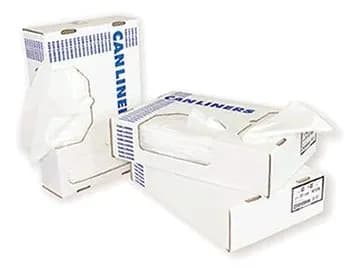 Heritage Can Liner 26X42 IN White Plastic 0.9MIL 200/Case