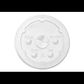 WNA Lid PET Clear For Cup Straw Slot 1000/Case