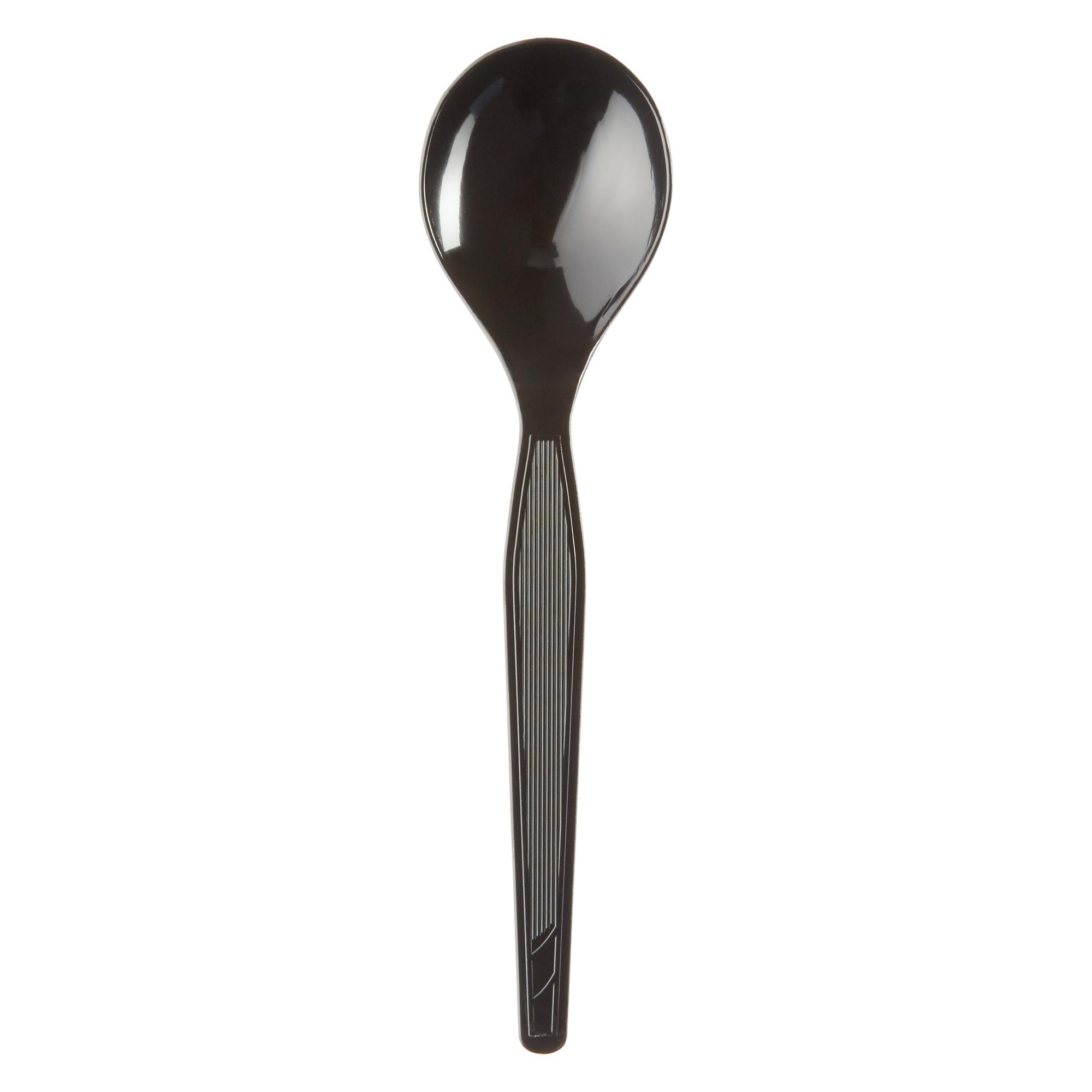 Dixie® Soup Spoon PS Black Heavyweight 1000/Case