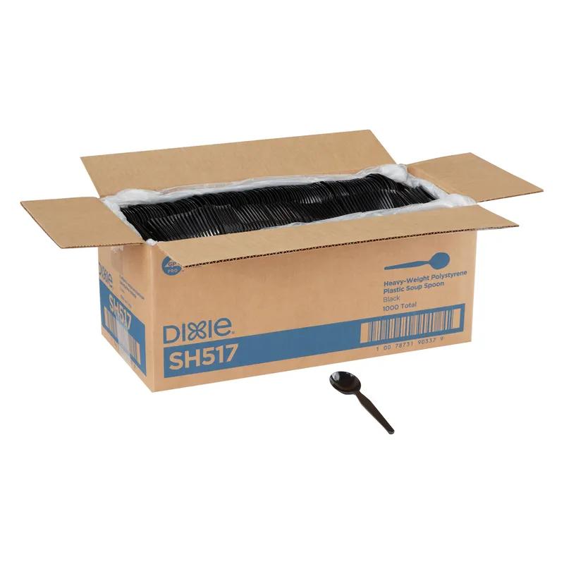 Dixie® Soup Spoon PS Black Heavyweight 1000/Case