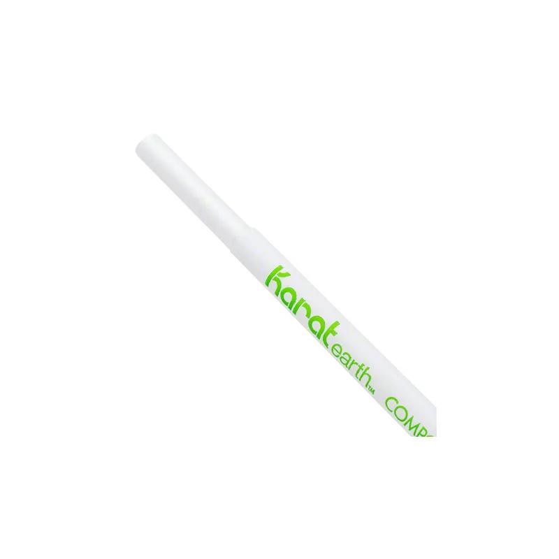 Giant Straw 7.75 IN Paper White Paper Wrapped 2000/Case
