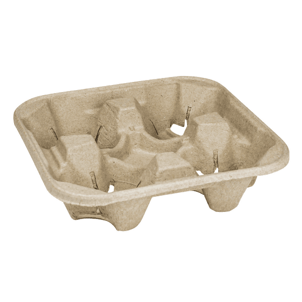 Cup Carrier 4 Compartment Paper For 8-32 OZ 300/Case