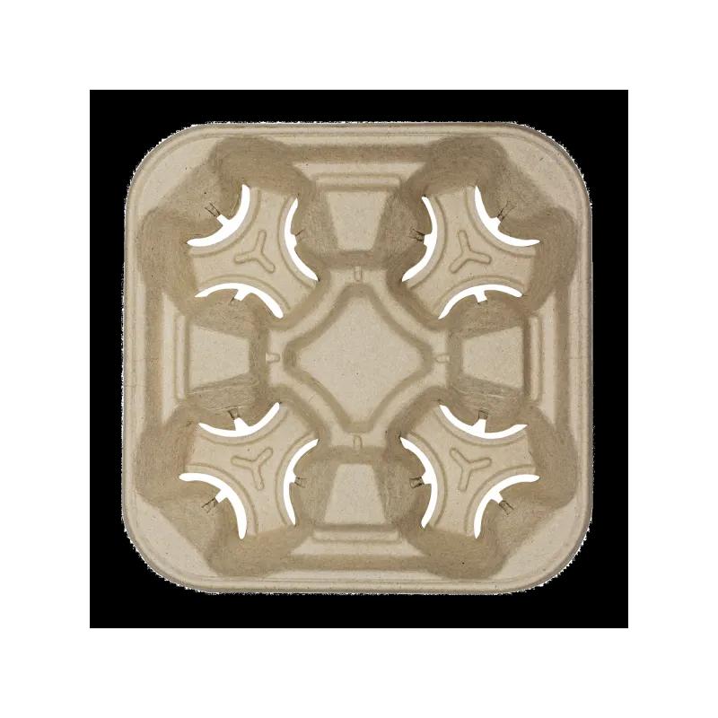 Cup Carrier 4 Compartment Paper For 8-32 OZ 300/Case