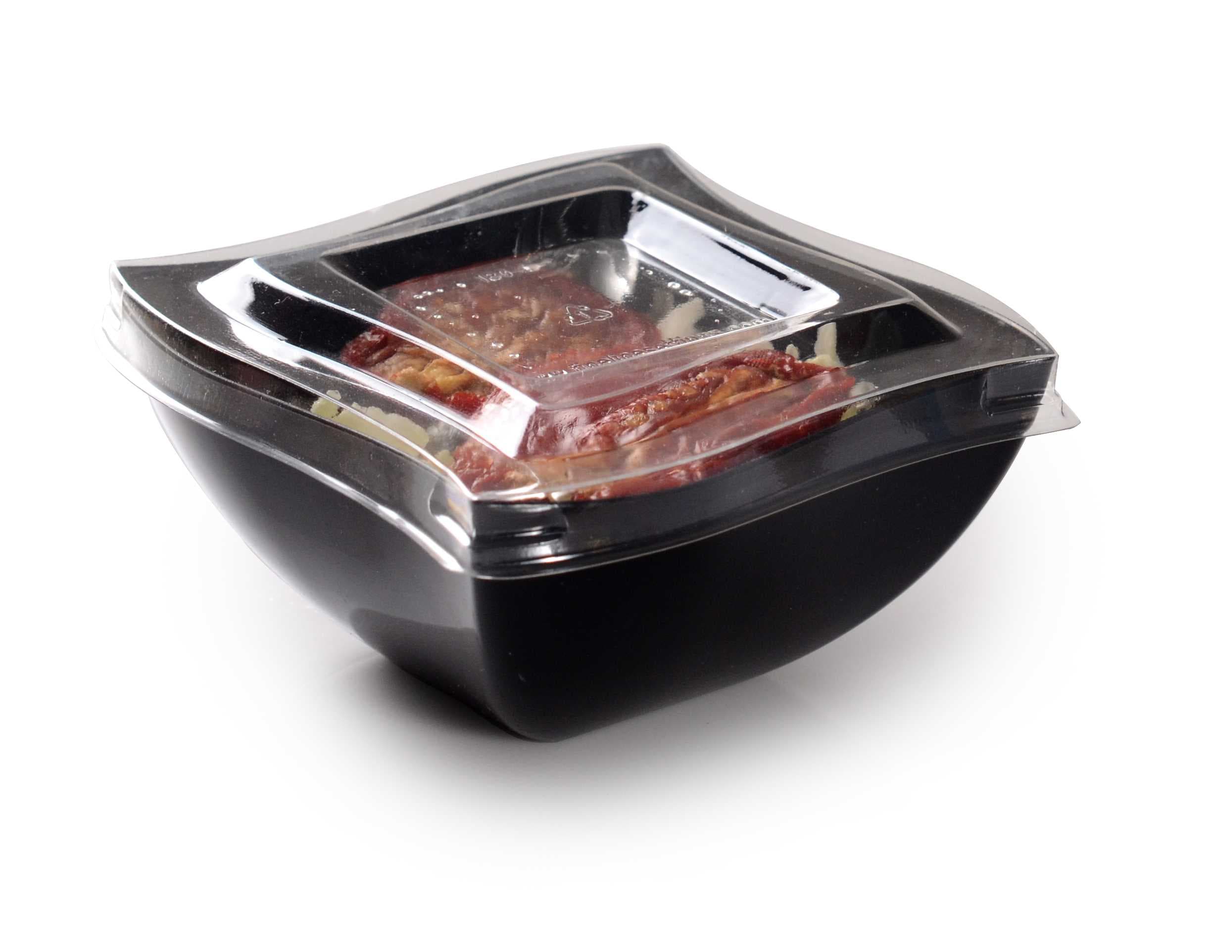 Lid PET Clear Square For 8 OZ Bowl 100/Case