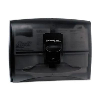 Scott® Toilet Seat Cover Dispenser 17.5X13.25X2.25 IN Wall Mount Black Half-Fold 1/Each