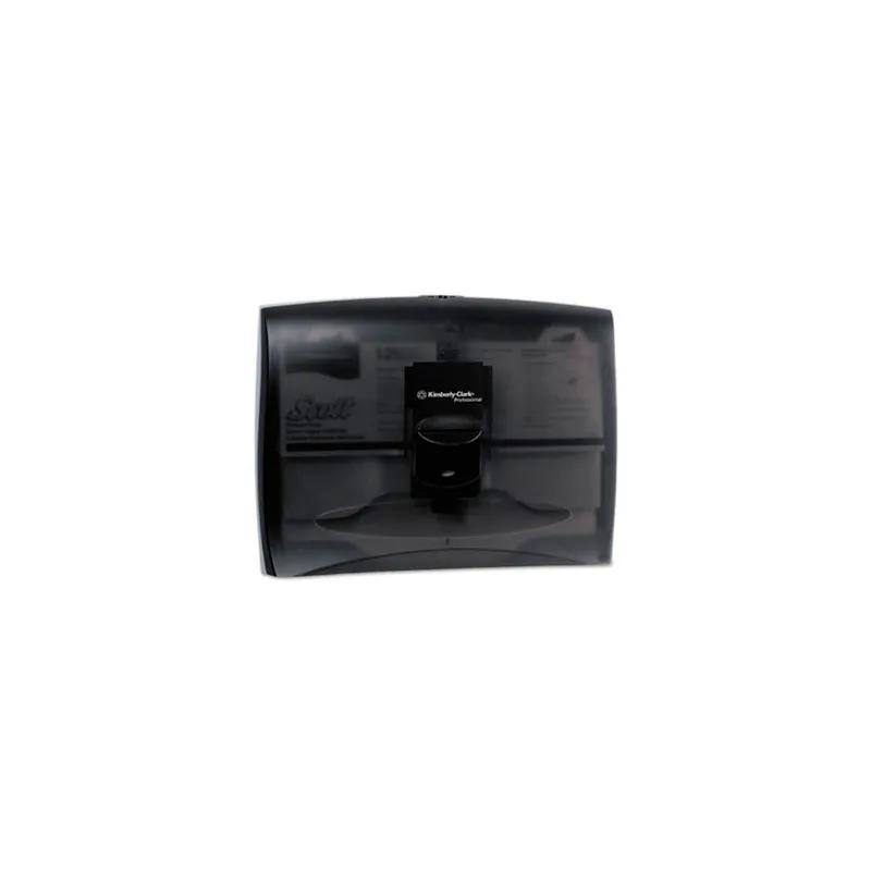 Scott® Toilet Seat Cover Dispenser 17.5X13.25X2.25 IN Wall Mount Black Half-Fold 1/Each