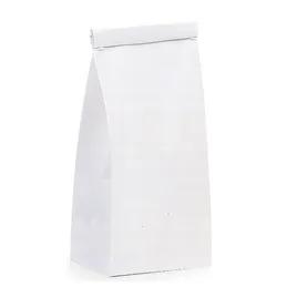 Bagcraft® Coffee Bag 4.25X2.5X10.5 IN Paper Poly Blend White With Tin Ties Closure 1000/Case