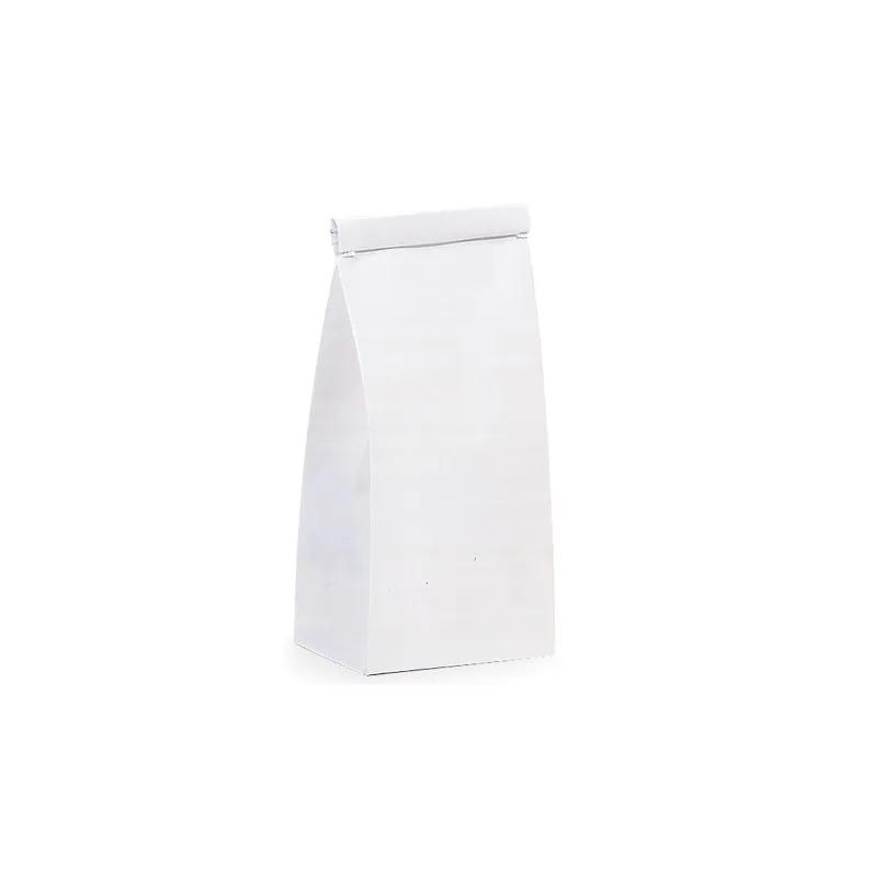 Bagcraft® Coffee Bag 4.25X2.5X10.5 IN Paper Poly Blend White With Tin Ties Closure 1000/Case