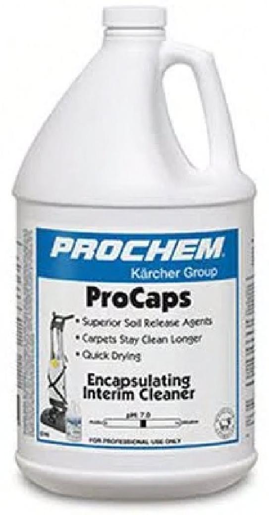 PROCAP Fresh Scent Carpet Bonnet Carpet Encapsulation Cleaner 1 GAL Heavy Duty Concentrate Non-Chlorinated 4/Case