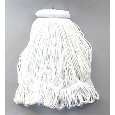 Mop Head 24 OZ White Screw Type Looped 12/Case