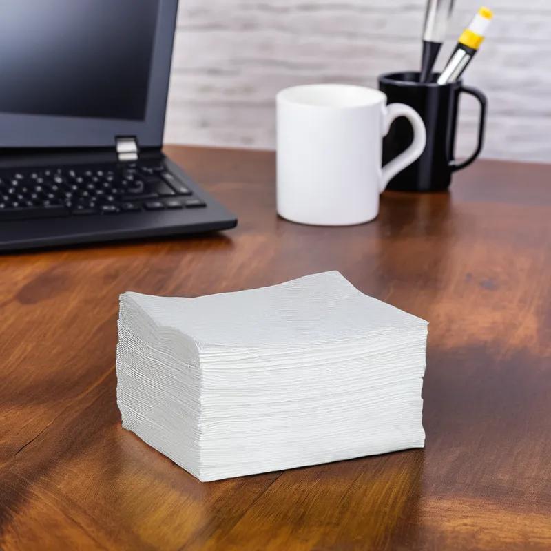 Oil Absorbent Pad 19X15 IN White Medium Weight PP Low Lint High Absorbency 100/Case