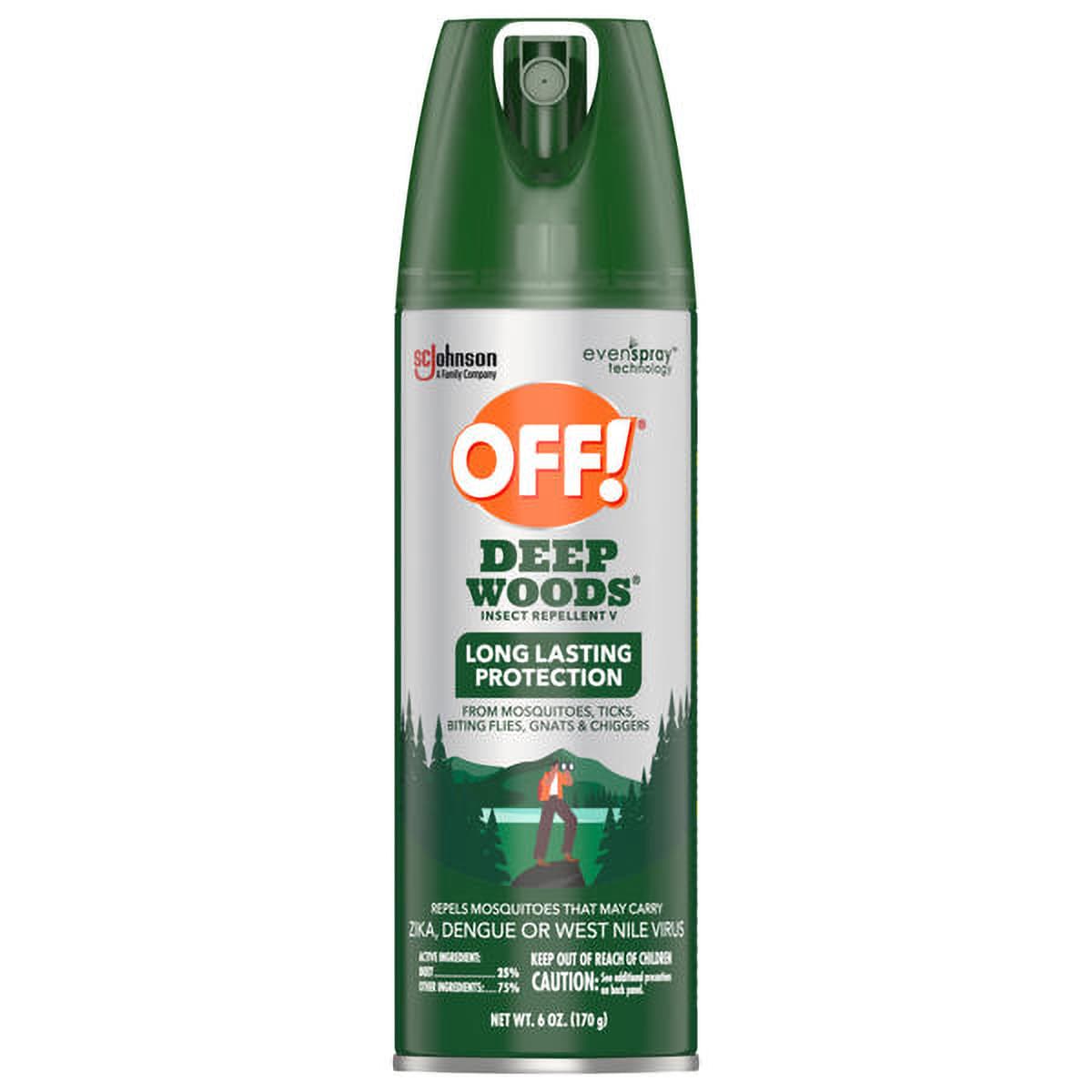 OFF! Deep Woods Off! Insect Repellent 6 OZ Flying Insect Tick 12/Case