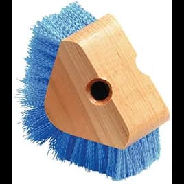 Carlisle Foodservice Products® Corner Brush Wood Blue Triangle 1/Each