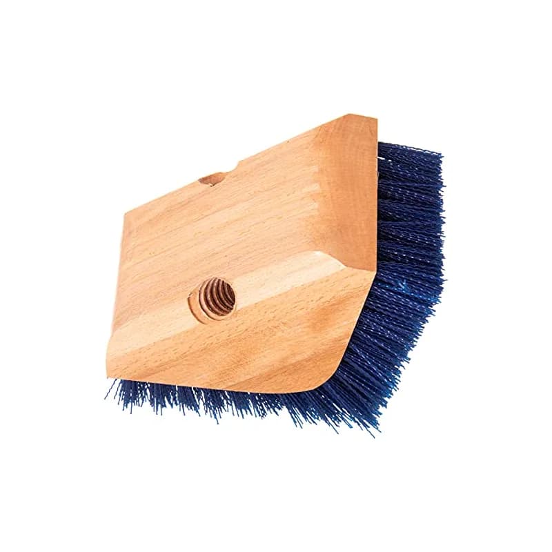 Carlisle Foodservice Products® Corner Brush Wood Blue Triangle 1/Each