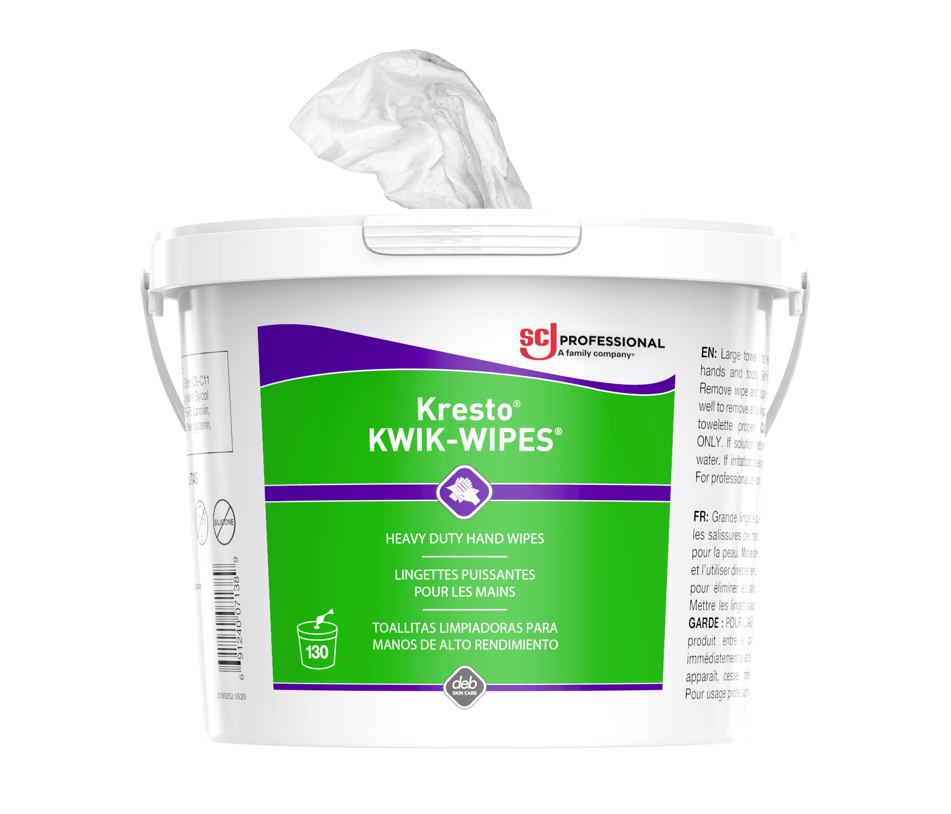 Kresto® Kwik Cleaning Wipe 130 Count/Pack 4 Packs/Case 520 Count/Case