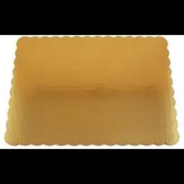 Cake Board 1/2 Size 14X19.5 IN Gold Scalloped 100/Case