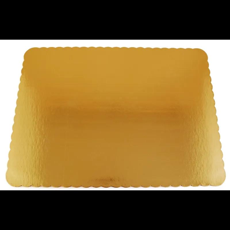 Cake Board 1/2 Size 14X19.5 IN Gold Scalloped 100/Case