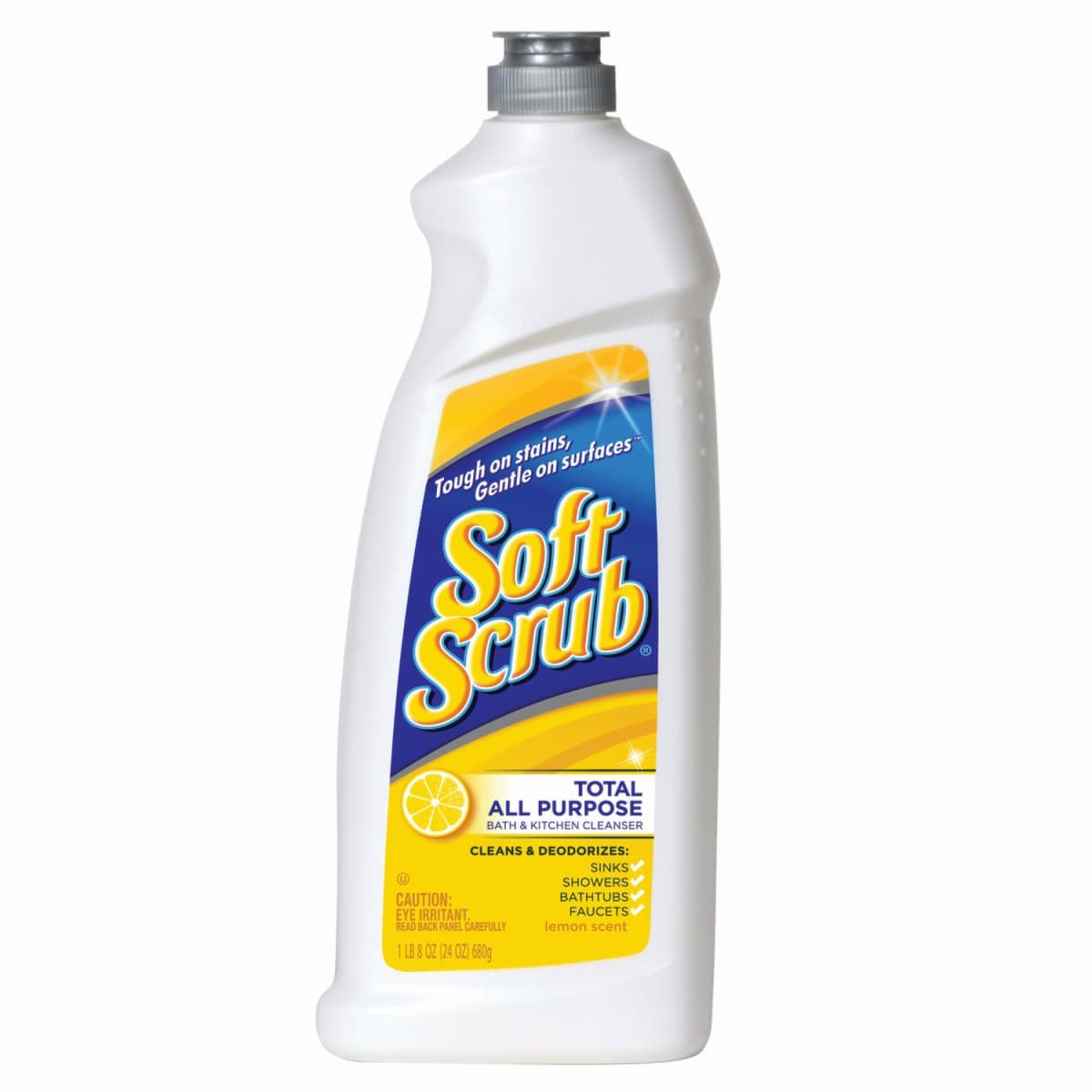Soft Scrub® Lemon Cleanser 24 FLOZ Multi Surface RTU Cream Phosphate-Free 9/Case